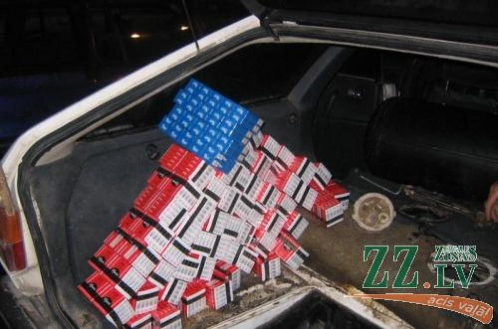 Cigarešu afēra izgāzusies, kontrabandas smēķus aizturējuši robežsargi.