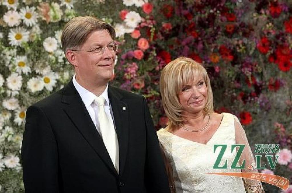 Jaunais Latvijas pirmais pāris - Valsts prezidents V.Zatlers ar kundzi Lilitu.
