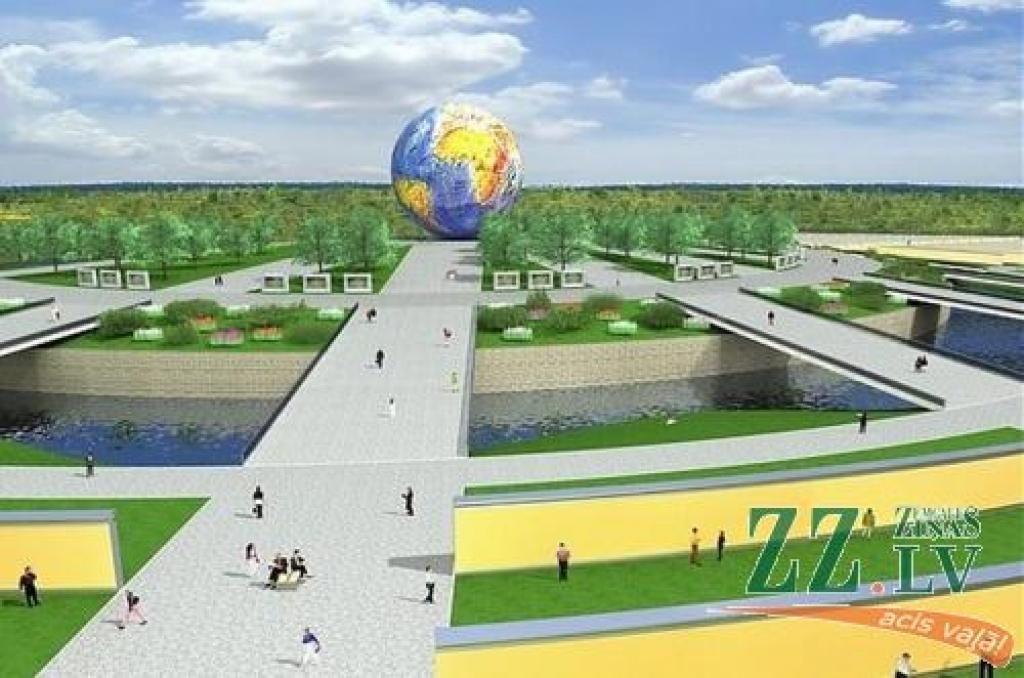 Preiļu rajona Rudzātu pagastā 82,9 hektāru platībā top «Pasaules siena». Attēlā redzama daļa no topošā «brīnuma» maketa.
Autors: No www.walloftheworld.org.