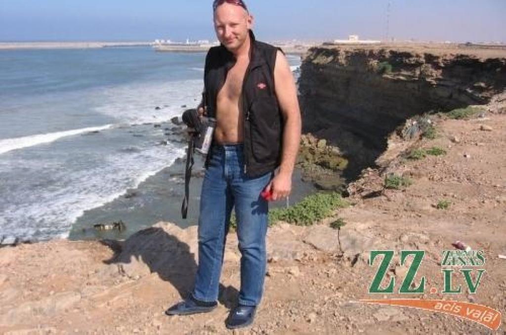 Raksta autors okeāna krastā.
Autors: No personīgā arhīva.