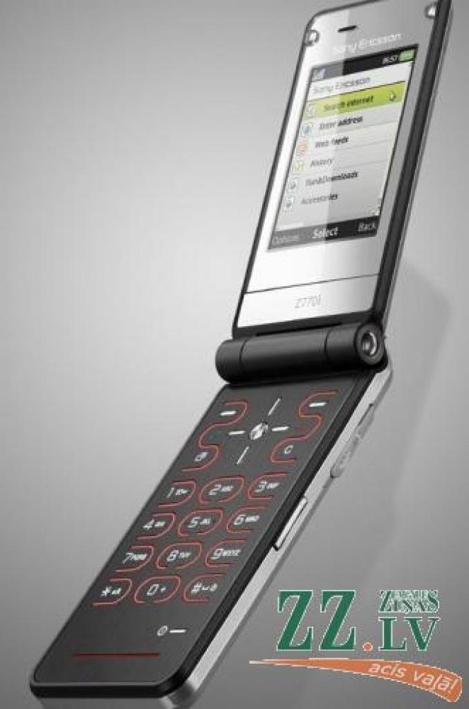 «Sony Ericsson» mobilā tālruņa modelis «Z770».
Autors: Publicitātes foto.