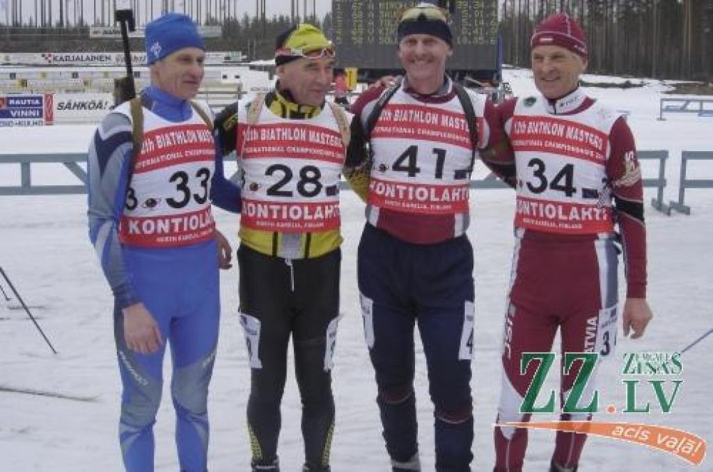 Pasaules veterānu čempionāta veiksminieki: (no kreisās) Feoktists Pušņakovs, Viktors Valainis, Juris Kokins, Gunārs Dumbris.
Autors: Andis Pušņakovs.
