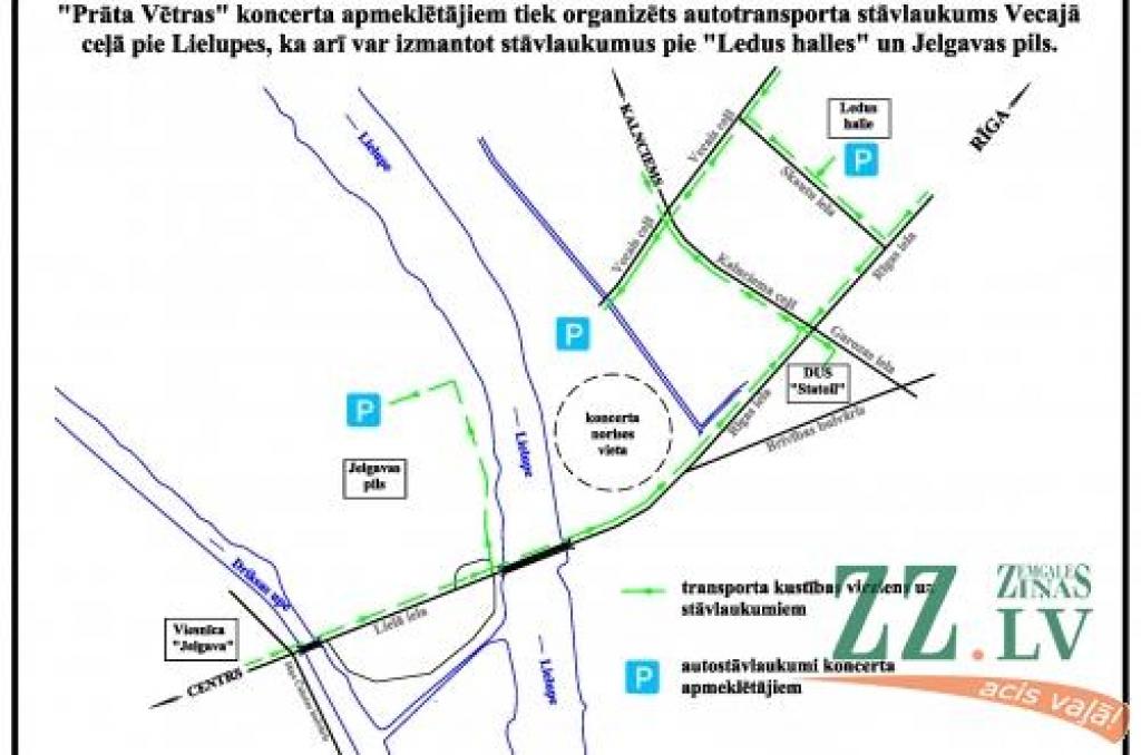 Gaidāmā grandiozā koncerta laikā automašīnas varēs novietot vairākos stāvlaukumos, kā arī citviet, kur to neaizliedz ceļu satiksmes noteikumi.
Autors: No pilsētas domes arhīva.