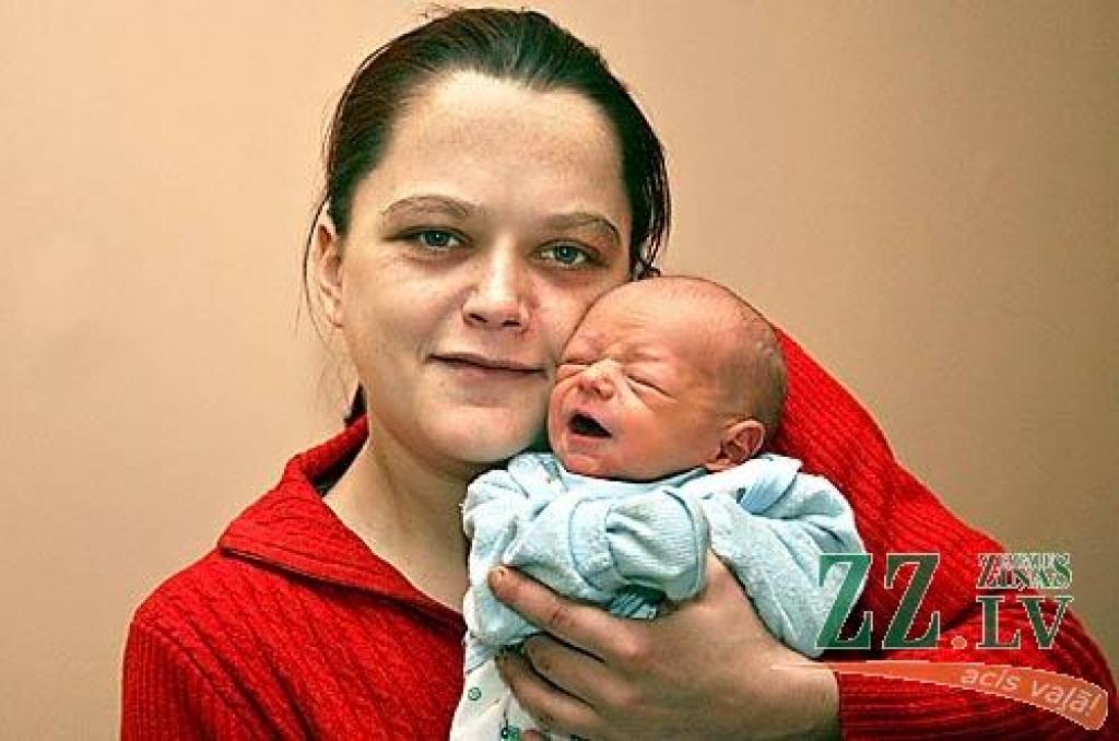 Iveta Goba ar dēlu Sergeju.
Autors: Agris Samcovs. 