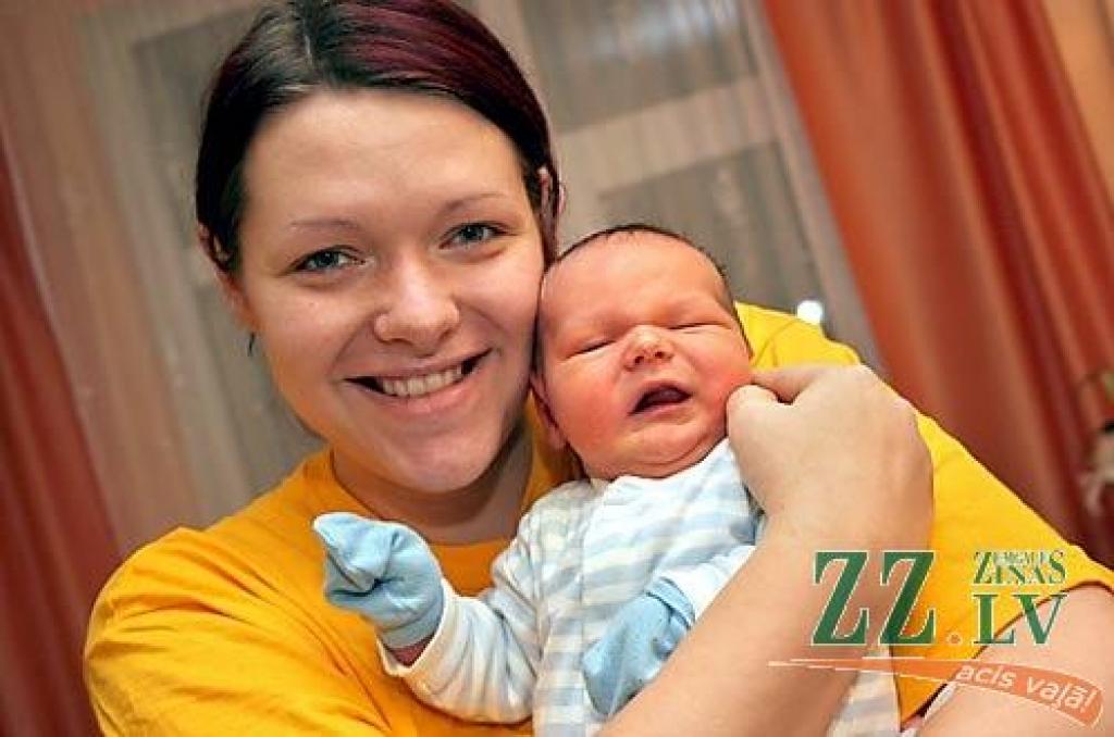 Auce Bernāne ar dēlu Ričardu.
Autors: Agris Samcovs.