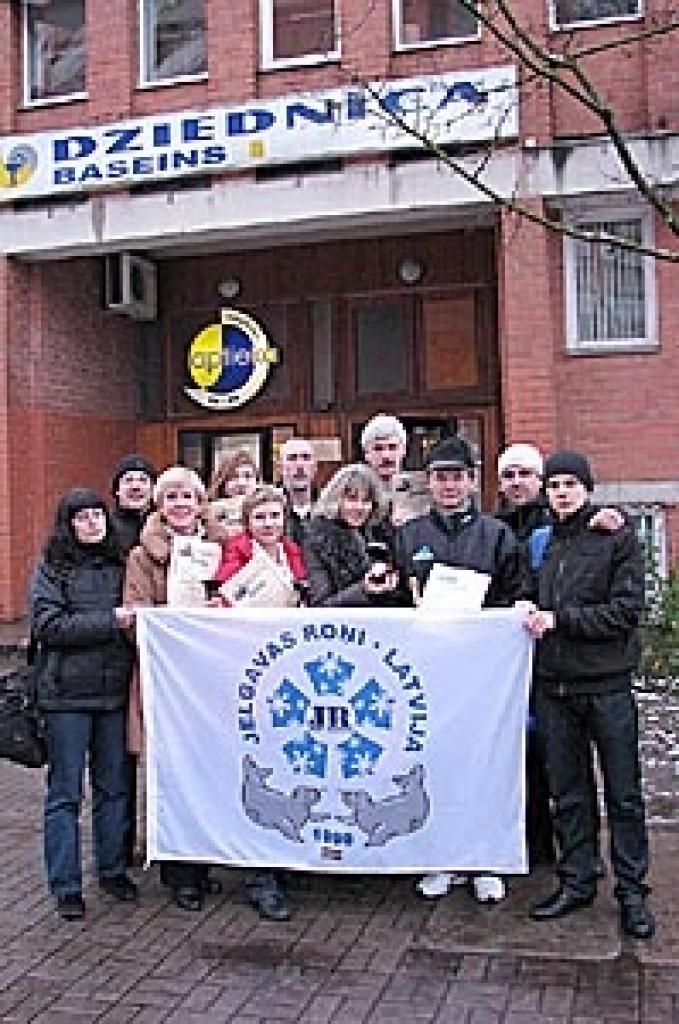 Kluba «Jelgavas roņi» sportisti Ogrē.
Autors: No kluba arhīva.