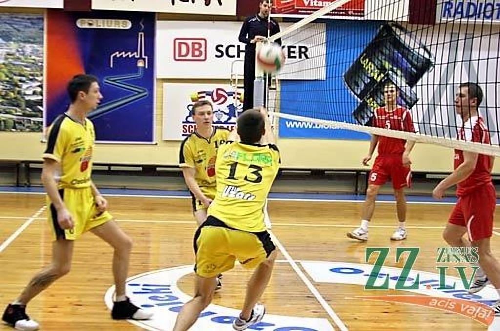 VK «Ozolnieki» volejbolistu spēle pret VK «Balvi».
Autors: Agris Samcovs.