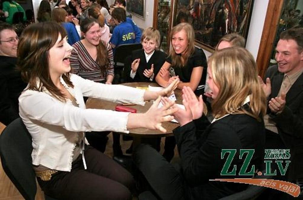 Viena no uzvarētāju komandām - Kalnciema vidusskola.
Autors: Agris Samcovs.