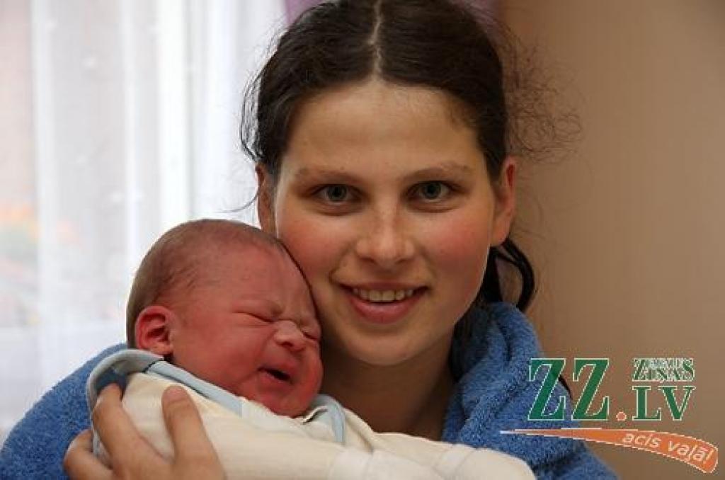 Kristīne Bierande ar dēlu Markusu.
Autors: Krišjānis Grantiņš.