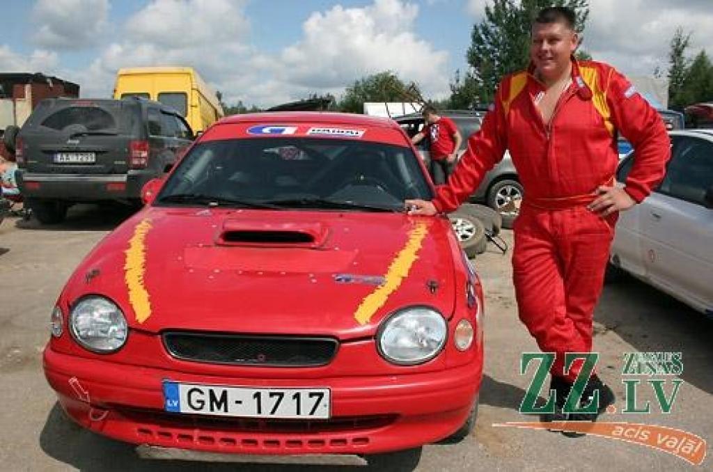 Valgundnieks Mariks Ščeglovs, kurš sacensībās startēja ar «Toyota Corolla».
Autors: Agris Samcovs. 