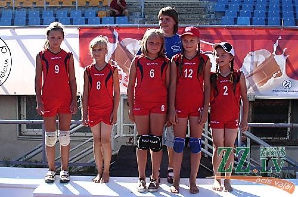 1.vietas ieguvējas 1998.gadā dzimušo un jaunāku meiteņu konkurencē - «Aktīvās meičas».
Autors: No J.Riharda arhīva.