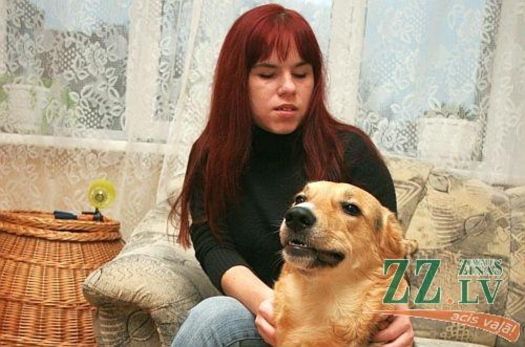 Veltas Ausmiņas mazmeita - redzes invalīde Sigita Ausmiņa.
Autors: Agris Samcovs