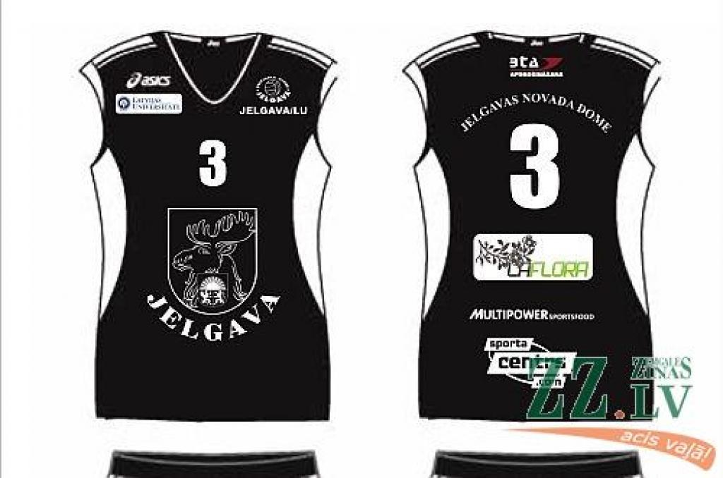 Komandas «Jelgava/LU» jaunie sporta tērpi tagad melni.