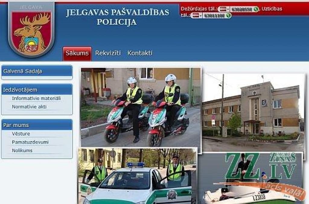Autors: ekrāna attēls no www.policija.jelgava.lv