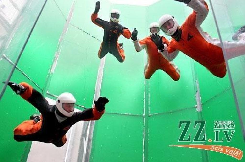 Jelgavas vēja tunelis darbībā.
Autors: Agris Samcovs