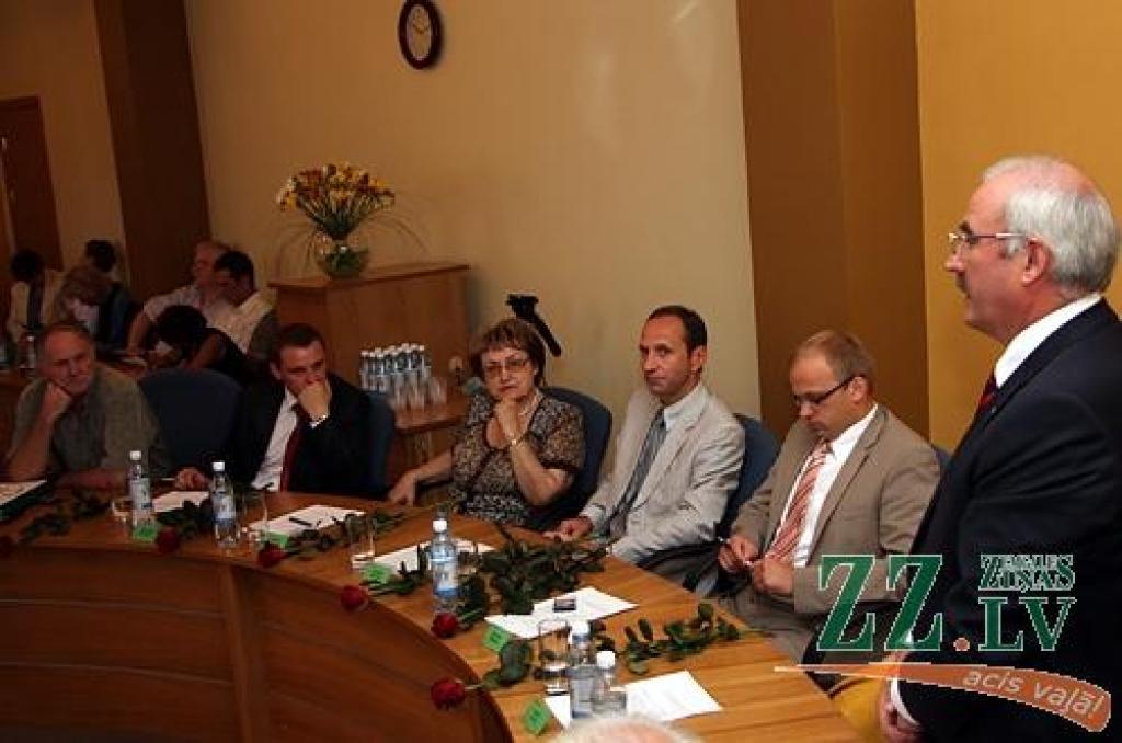 Jelgavas pilsētas Domes aktuālā sasaukuma pirmajā sēdē pērn.
Autors: no ZZ arhīva