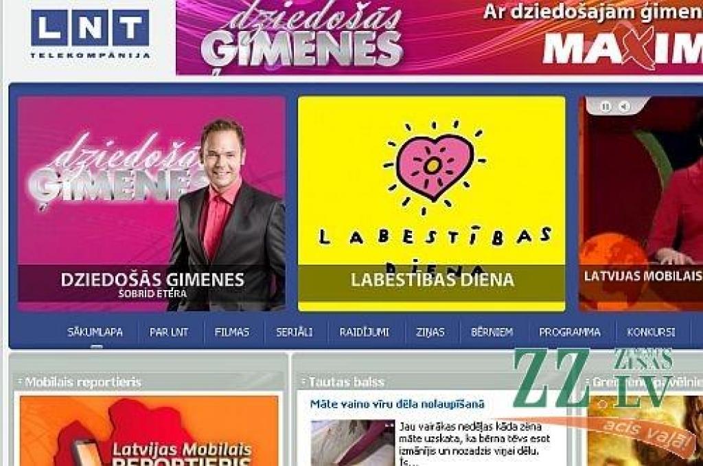 Autors: ekrānšāviņš no www.lnt.lv