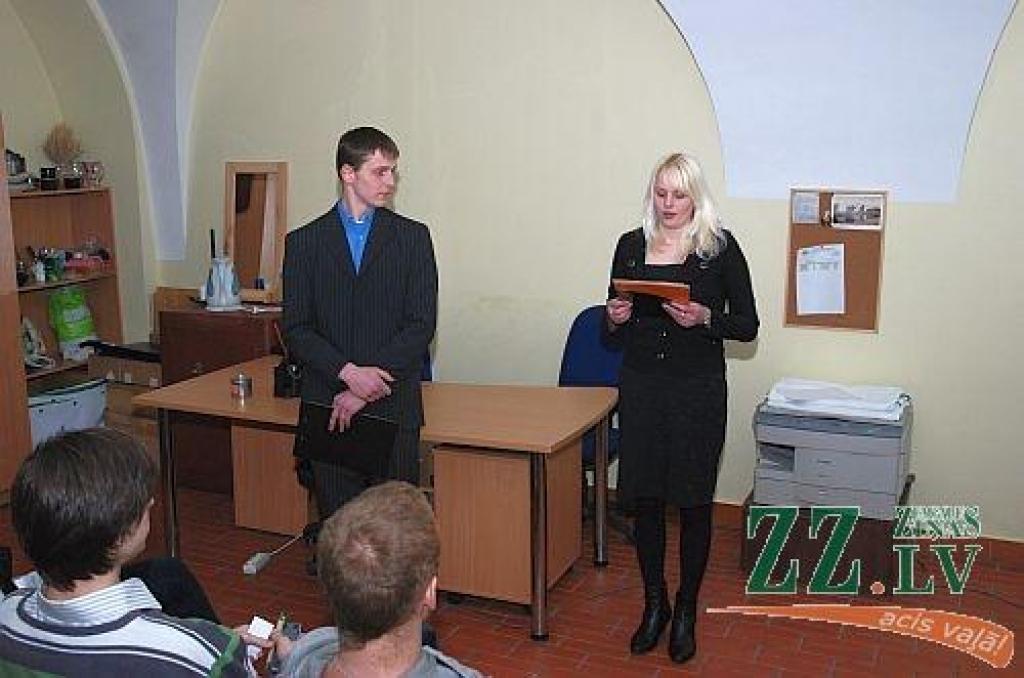 Debatē I.Gaidukoviča un E.Grīslis.
Autors: no LLU arhīva