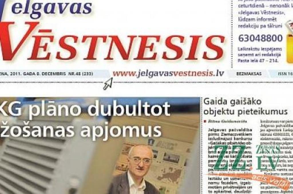 Autors: ekrānšāviņš no www.jelgavasvestnesis.lv