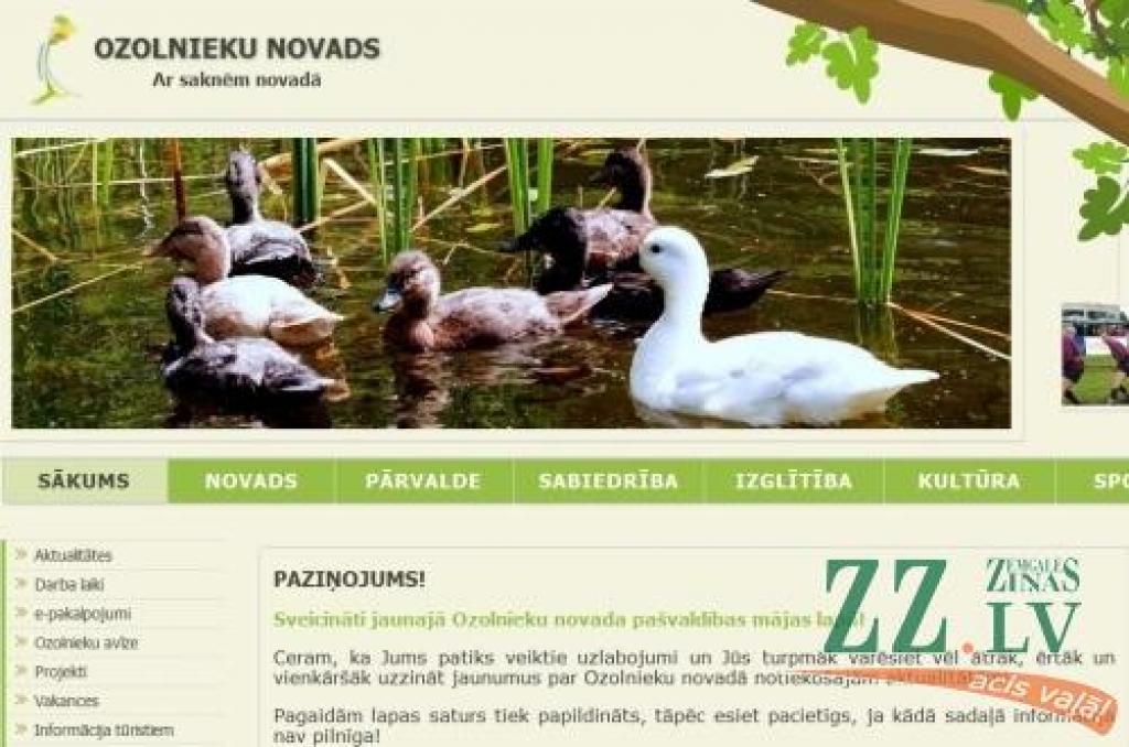 Autors: ekrānšāviņš no www.ozolnieki.lv