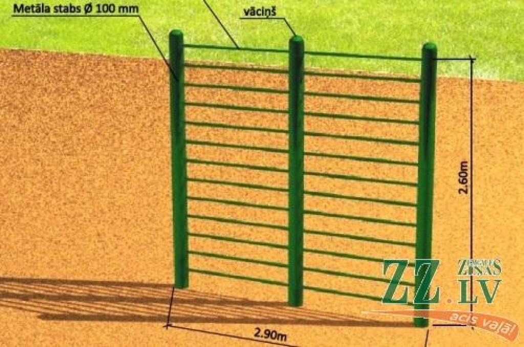 Ap dīķi plānots izvietot ielu vingrošanai paredzētu aprīkojumu.
Autors: ekrānšāviņš no www.ozolnieki.lv