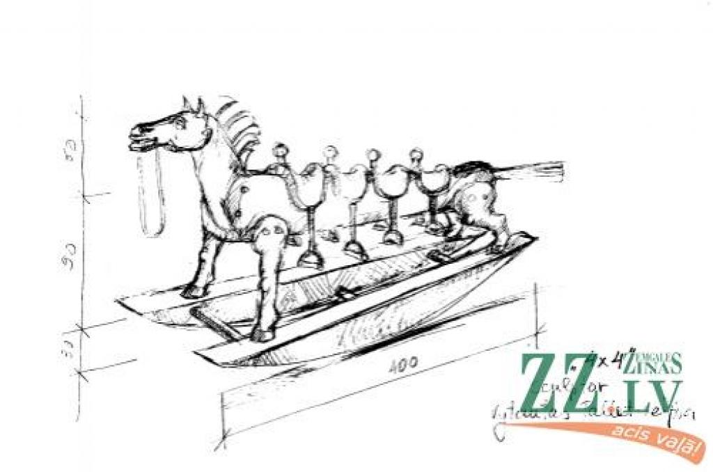 Savukārt Vitautas Tallats–Kelpša no Lietuvas piedāvās šūpuļzirga modernizēto versiju, jo uz šī zirga vienlaikus varēs šūpoties četri «Lācīša» bērni.
Autors: Publicitātes foto