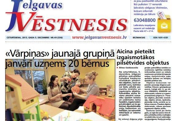 Autors: Ekrānkopija no www.jelgavasvestnesis.lv