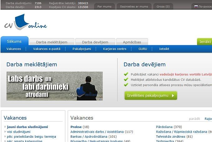 Autors: ekrānkopija no cv.lv