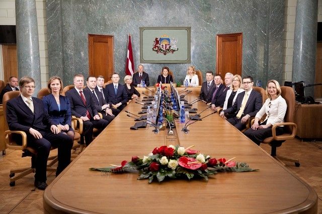Ministru prezidentes Laimdotas Straujumas vadītais Ministru kabinets.
Autors: no mk.gov.lv