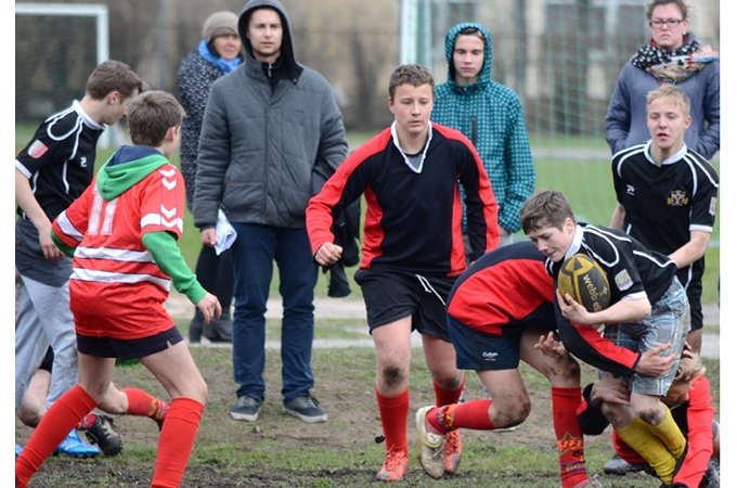 Elejas U15 komanda spēlē pret RK ”Livonija” (centrā – Lauris Cimermanis)