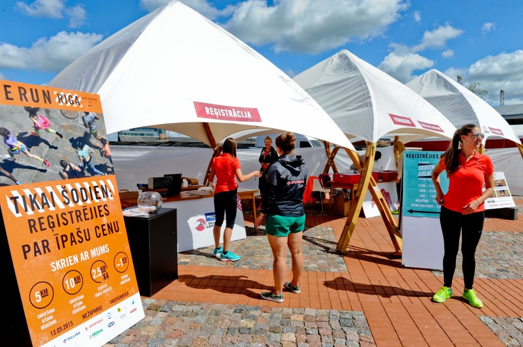 Jelgavas nakts pusmaratona EXPO telts Pasta salā