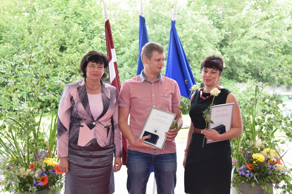 NMPD direktore Sarmīte Villere, Edgars Priede un Anželika Ņemņaseva