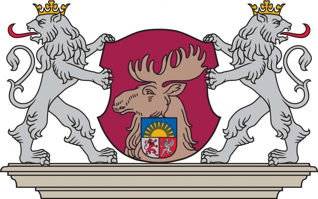 Heraldikas komisijas apstiprinātā ģerboņa skice