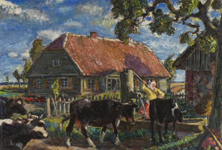 Ģederta Eliasa gleznotās dzimtās mājas “Zīlēni”