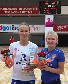 Pēc treneru vērtējuma labākās spēlētājas “TalTech/Tradehouse” un “Jelgavas/LLU” mačā bija Mari Lormana un Madara Nemme.