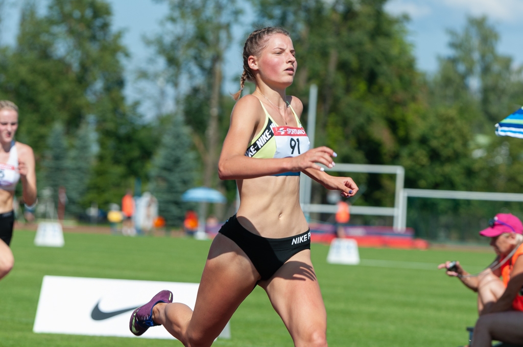 Vieglatlēte Māra Anna Zīverte uzstāda jaunu Jelgavas rekordu 100 m skrējienā 