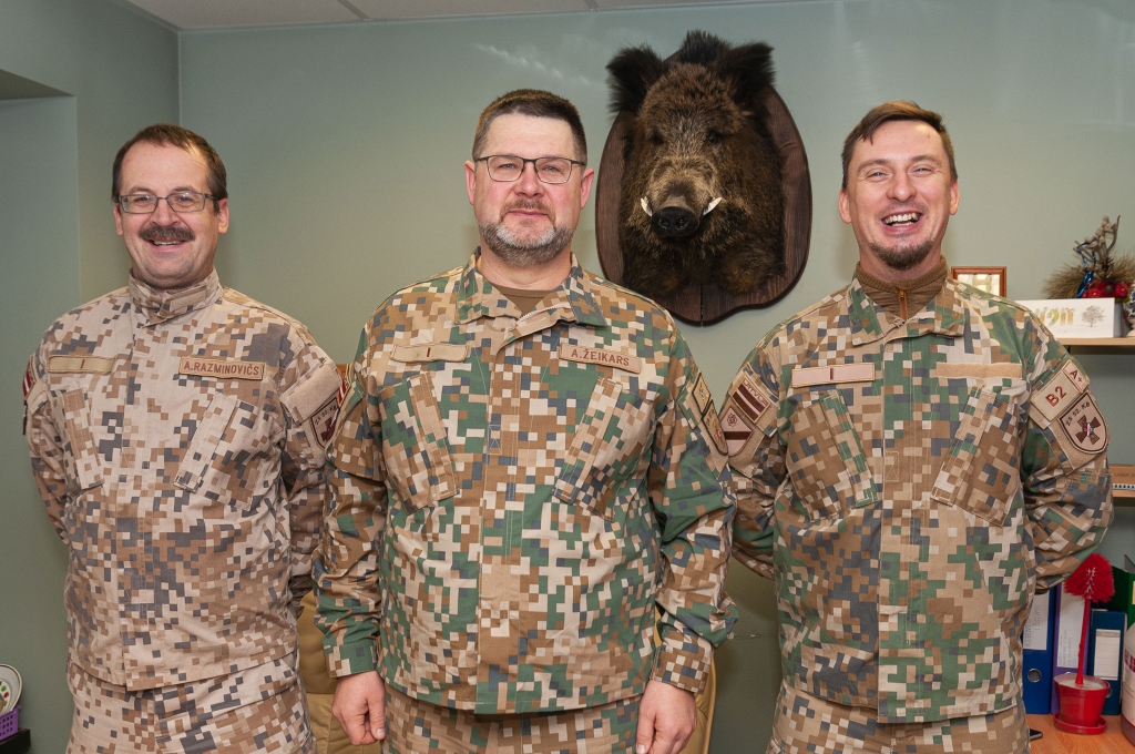 Arnis Razminovičs (no kreisās), Andis Žeikars, Eduards Grigorjevs